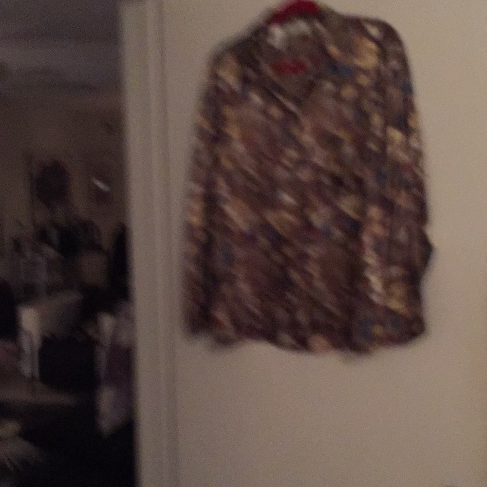 Flowered Satin shirt
